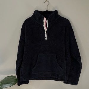 Jcrew Fleece quarter zip (Navy)